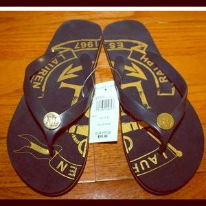 Polo Ralph Lauren flip flops size 10 women’s